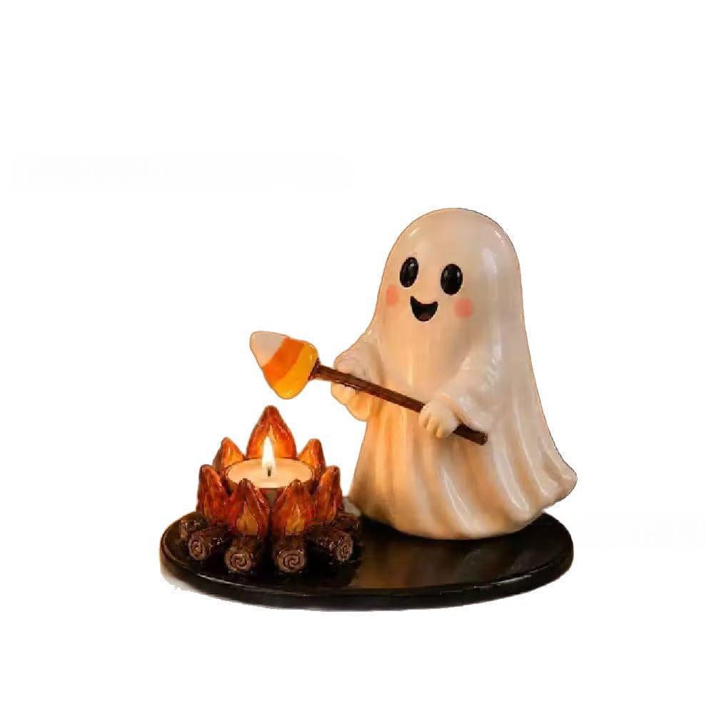 Halloween Campfire Tealight Holder – Ghost, Mummy or Scarecrow – view 6 of 7