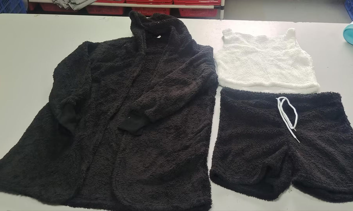 Velvet 3-Piece Lounge Set – Cami, Shorts & Cardigan – view 11 of 11
