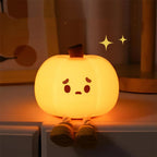 Silicone Pumpkin Night Light – Rechargeable, Tap Dimmable – view 4 of 12