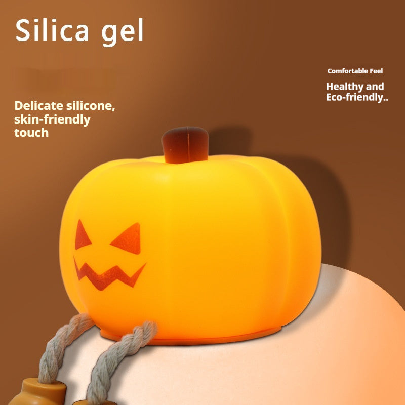 Silicone Pumpkin Night Light – Rechargeable, Tap Dimmable – view 11 of 12