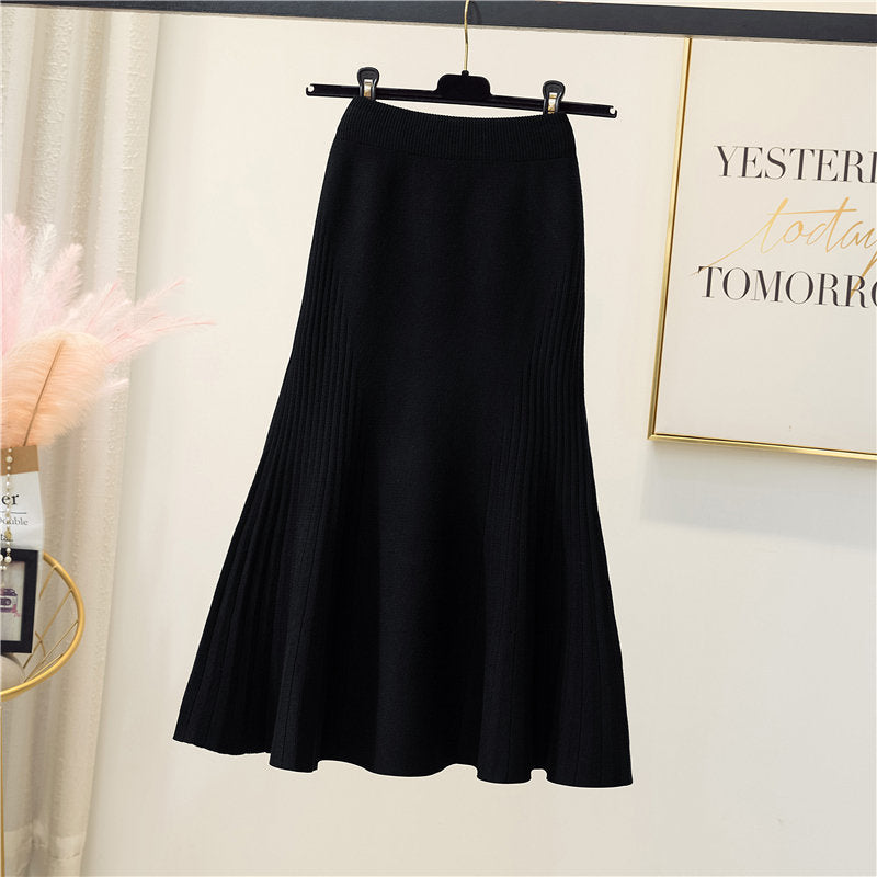 Knitted Midi Pencil Skirt – One Size, 4 Colours – view 9 of 9