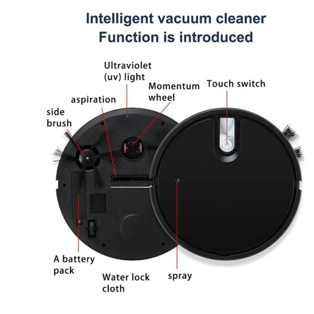 Compact Robot Vacuum – Rechargeable, One-Touch – view 10 of 11