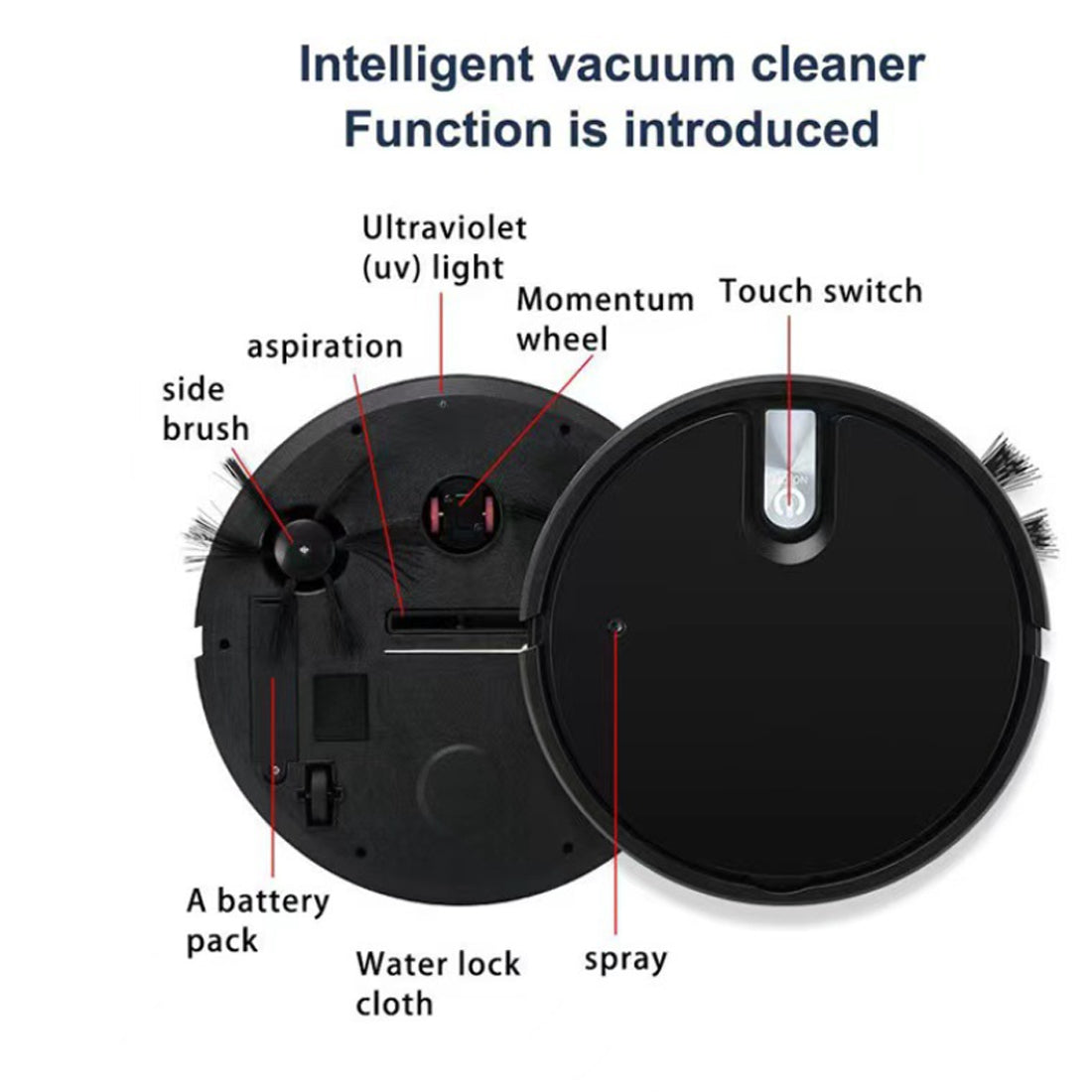 Compact Robot Vacuum – Rechargeable, One-Touch – view 10 of 11