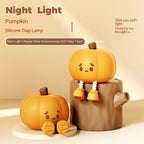 Silicone Pumpkin Night Light – Rechargeable, Tap Dimmable – view 9 of 12