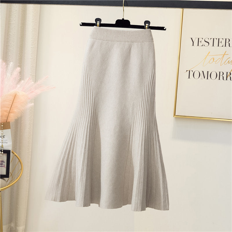 Knitted Midi Pencil Skirt – One Size, 4 Colours – view 3 of 9
