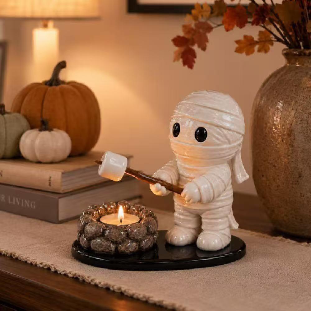 Halloween Campfire Tealight Holder – Ghost, Mummy or Scarecrow – view 7 of 7