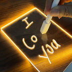 LED Message Board Night Light – USB, Pen Included – VEYLO