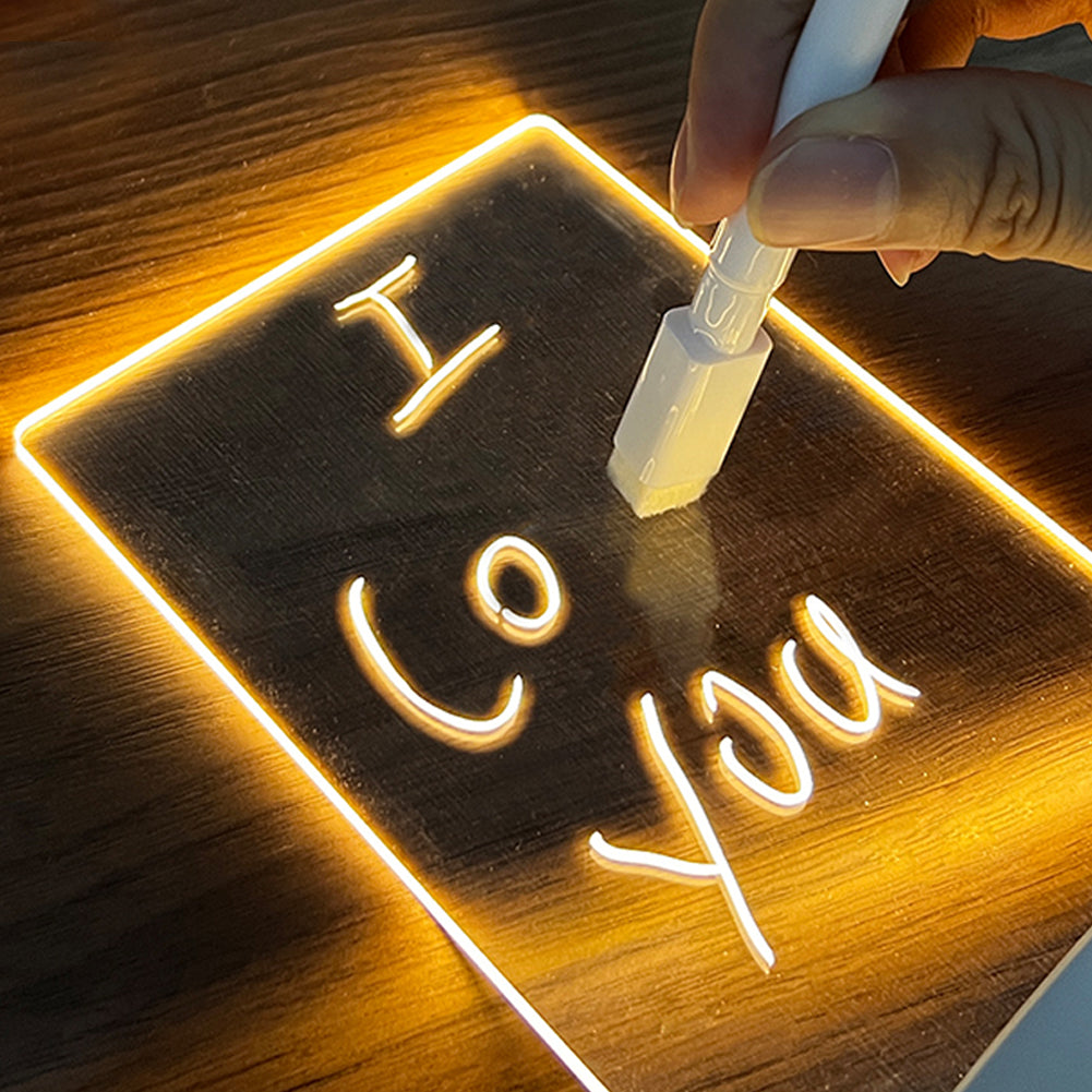 LED Message Board Night Light – USB, Pen Included – VEYLO
