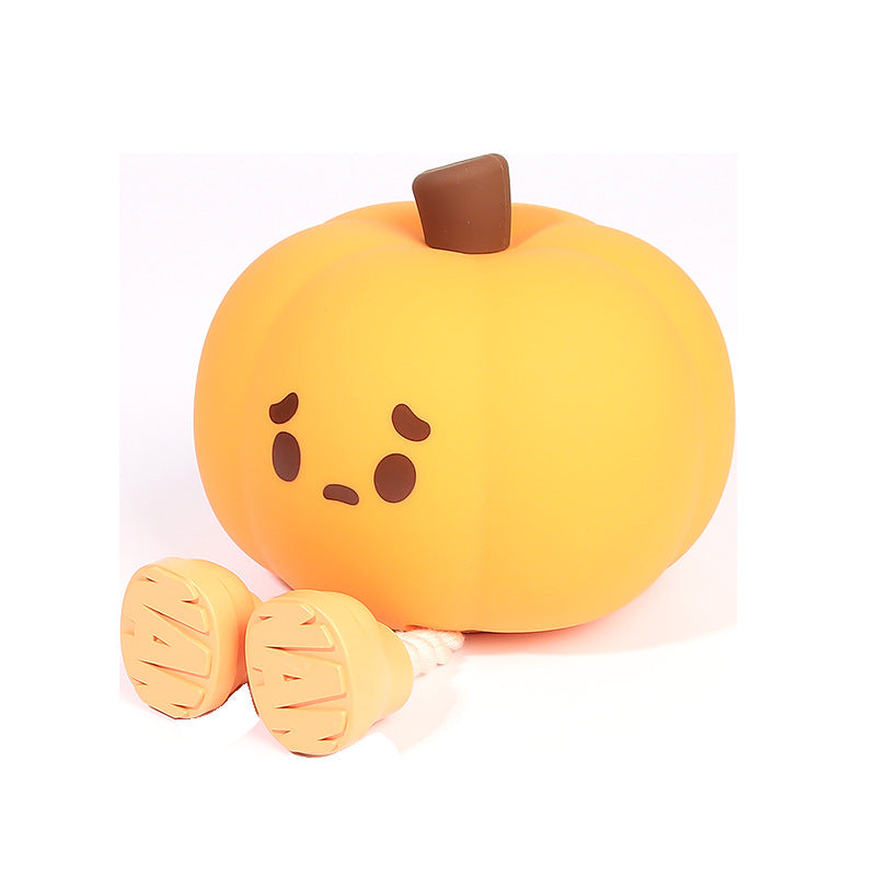 Silicone Pumpkin Night Light – Rechargeable, Tap Dimmable – view 7 of 12