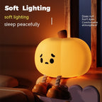 Silicone Pumpkin Night Light – Rechargeable, Tap Dimmable – view 8 of 12