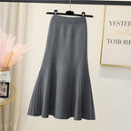Knitted Midi Pencil Skirt – One Size, 4 Colours – view 6 of 9