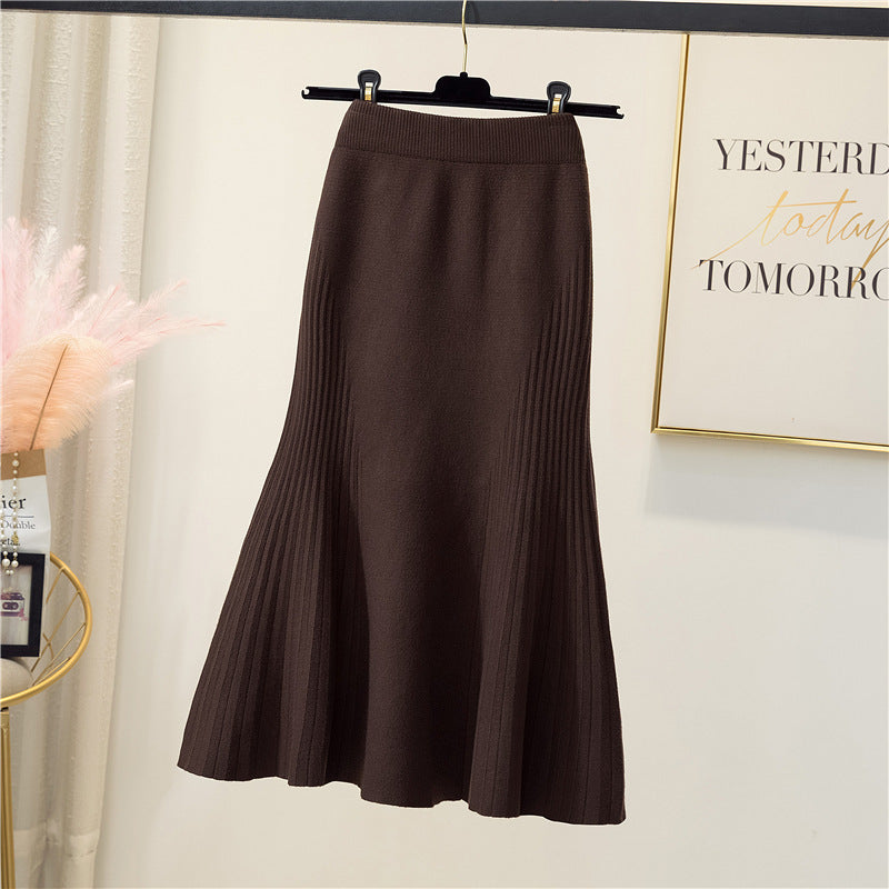 Knitted Midi Pencil Skirt – One Size, 4 Colours – view 8 of 9