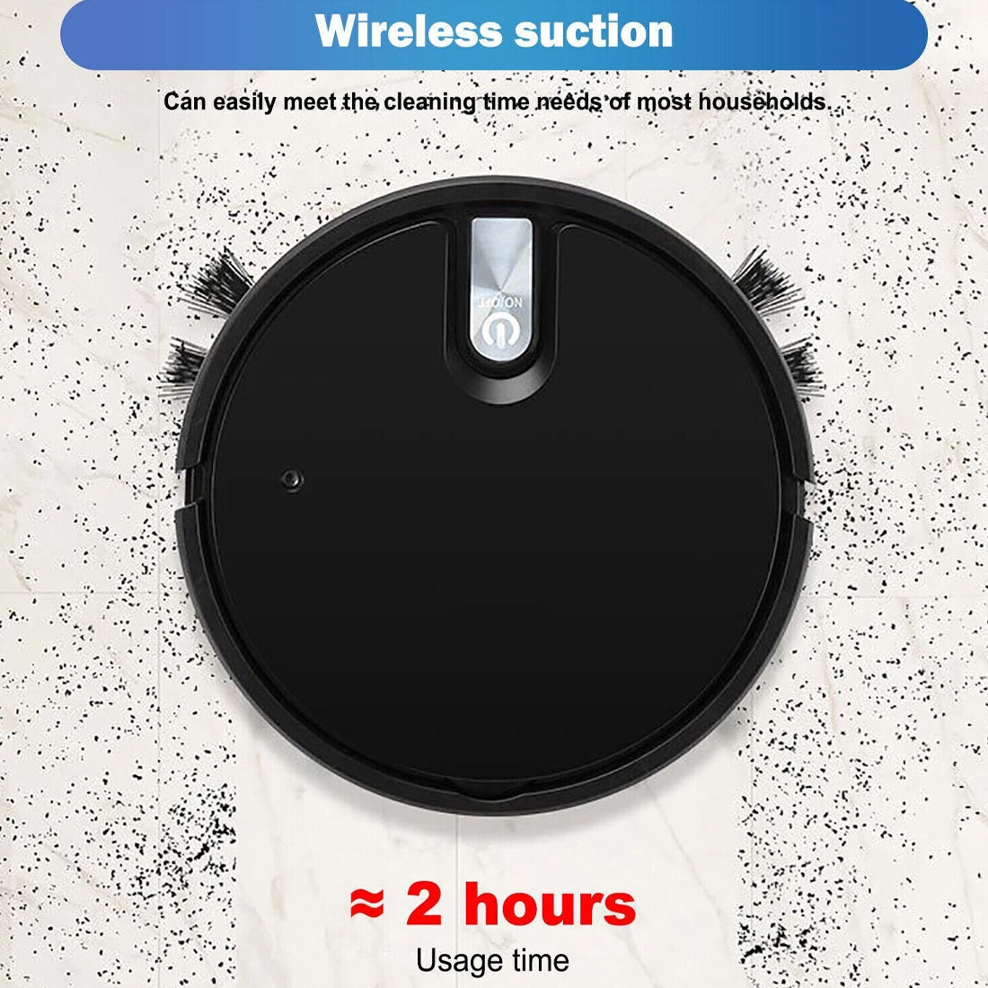 Compact Robot Vacuum – Rechargeable, One-Touch – view 8 of 11