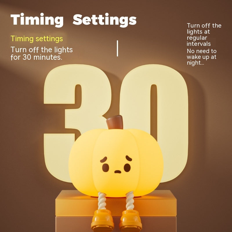 Silicone Pumpkin Night Light – Rechargeable, Tap Dimmable – view 10 of 12