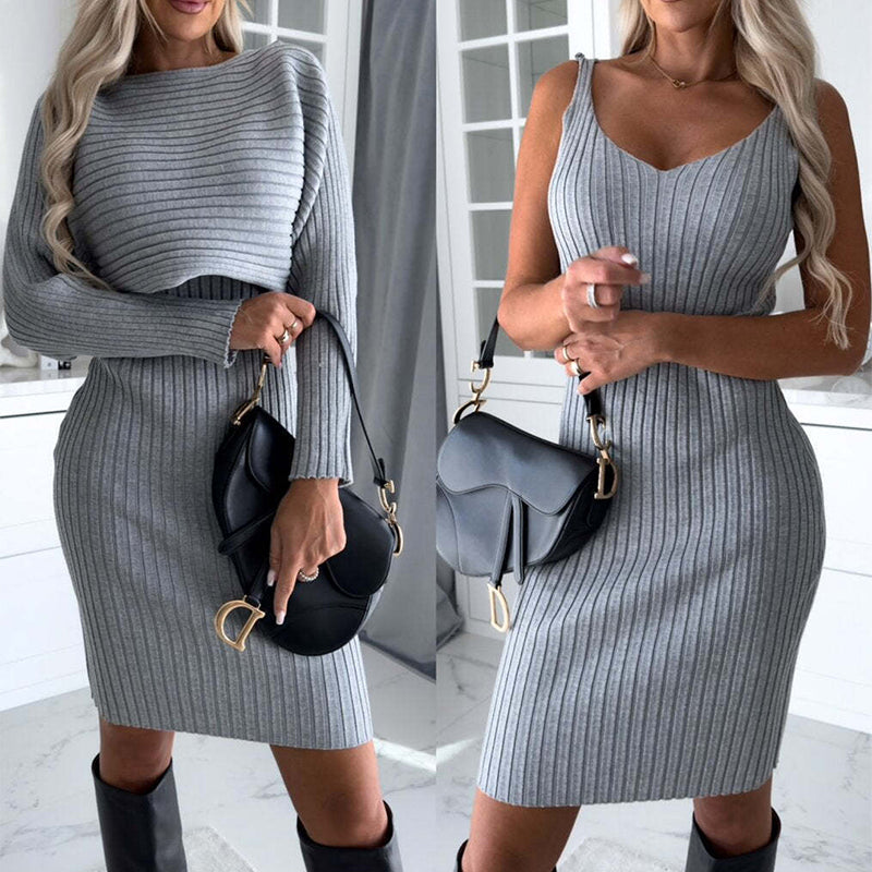 Striped Top & Pinafore Skirt Co-ord Set – VEYLO