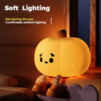 Silicone Pumpkin Night Light – Rechargeable, Tap Dimmable – view 5 of 12
